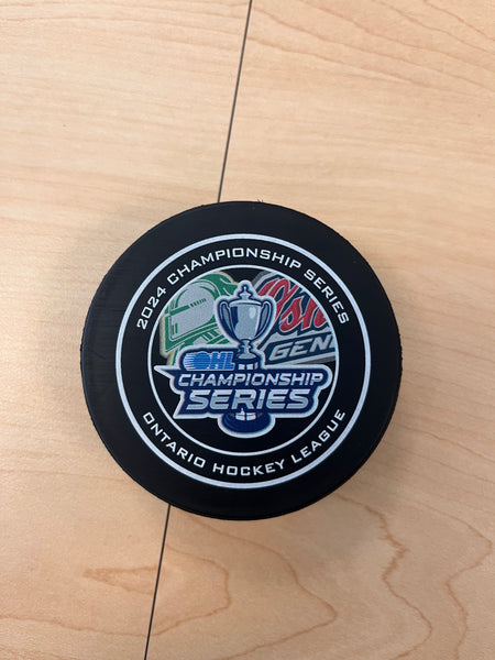 2024 OHL Championship Series Game Puck